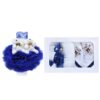 Set trusou si lumanare pentru botez de baieti, ursuleti, albastru electric, 8 piese, Recostore, REC1829 - imagine 7