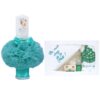 Set trusou si lumanare pentru botez de fete, bebe printesa si "cu mult drag de la nasi", verde menta, 8 piese, Recostore, REC1817 - imagine 7