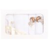Trusou botez brodat cu ingeras, alb-ivoire, 7 piese, Recostore, REC1761 - imagine 4