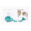 Trusou botez brodat cu ingeras, alb-verde, 7 piese, Recostore, REC1756 - imagine 4