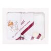 Trusou botez cu ingeras, alb-visiniu, mesaj „De azi sunt crestin” imprimat, 6 piese, Recostore, REC1730 - imagine 5