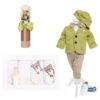 Trusou complet pentru botez de baieti personalizat cu Ursulet, lumanare cu Ursulet, costum si pantofiori, Verde, 14 piese, Recostore®, REC2750 - imagine 9