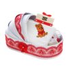 Trusou tip landou pentru botez de baieti, Model brodat cu Winnie The Pooh, rosu, 8 piese, Recostore®, REC5005/7 - imagine 7