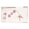 Trusou traditional alb-rosu pentru botez, imprimat, 7 piese, sticla mir, sapun, panza mir, pled baita, fasa, prosop cu capison, prosop preot, REC1247 - imagine 4