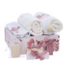 Trusou pentru botez de fete, 8 piese, Model cu Ursulet, roz pudrat, Recostore®, REC3080 - imagine 4