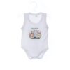 Set prima baita dupa botez cu nasii, body, prosop si saculet cu mirodenii, Model Tip Safari, REC3092 - imagine 3