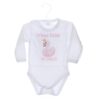 Set pentru prima baita cu nasii, halat, prosop si body, Model cu Lebada, REC3102 - imagine 3