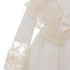 Rochie alba, pentru botez, 2 piese, rochie si bentita, REC3062 - imagine 5