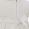 Rochie alba, pentru botez, 2 piese, rochie si bentita, REC3062 - imagine 6