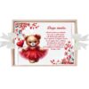 Set tavita pentru taiere mot/turta, model cu Ursulet, ivoire, 6 piese, 35x20 cm, REC1967/356 - imagine 2