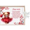 Set tavita pentru taiere mot/turta, model cu Ursulet, ivoire, 6 piese, 35x20 cm, REC1967/356 - imagine 3