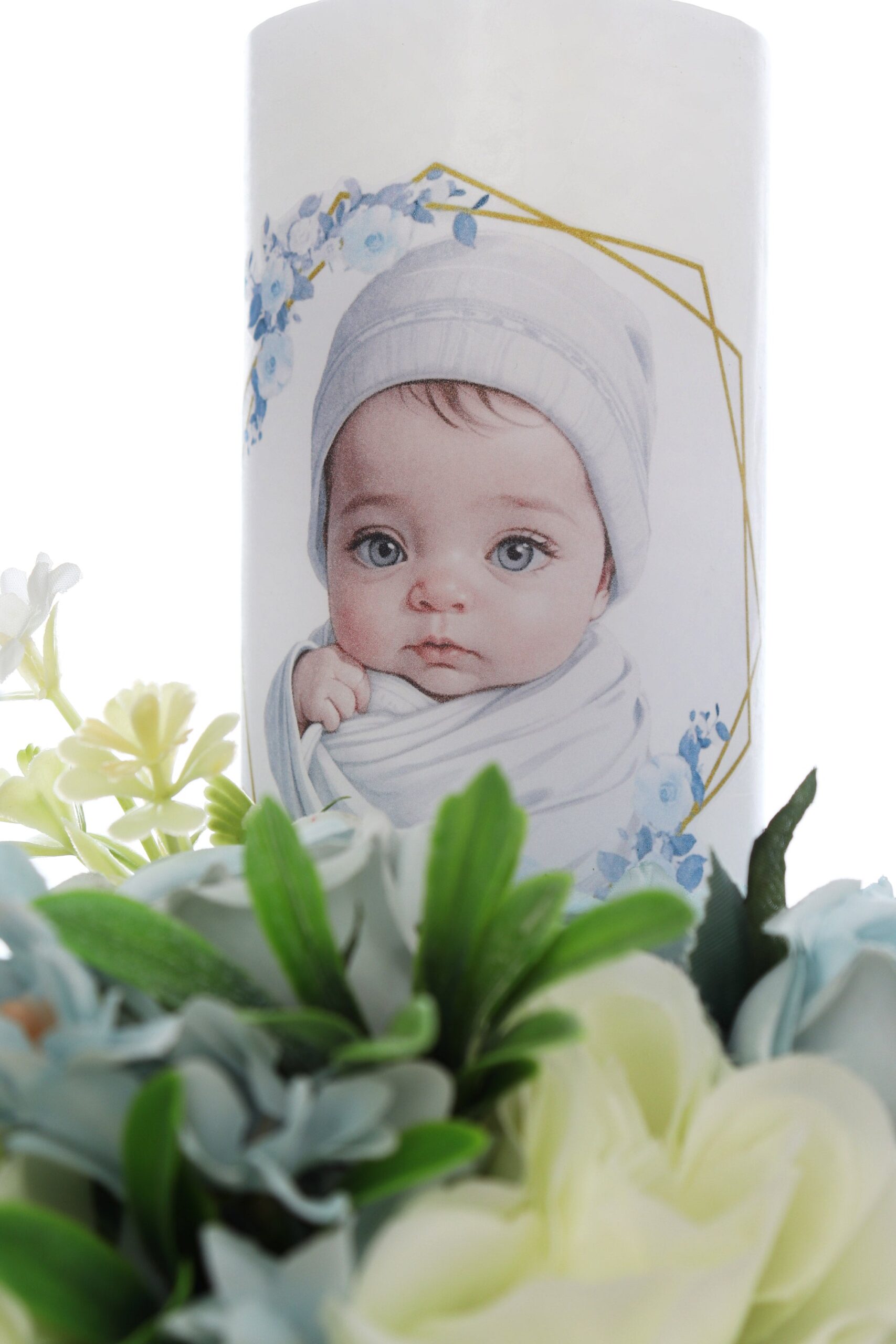 Trusou botez baieti, complet, Mathias, Bleu, 15 piese, REC3118 - imagine 4