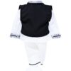 Trusou botez baieti, model traditional, culoare alb-negru, Trusou, Costum popular Ardelenesc si Lumanare, REC3255 - imagine 5