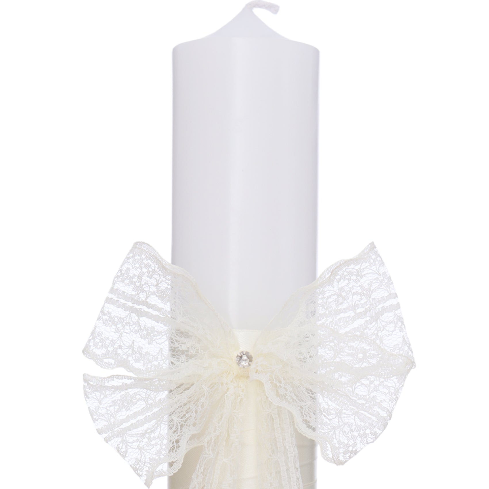 Lumanare ivoire pentru botez, 30x5.5 cm, REC5004/23 - imagine 3