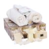 Trusou cu ursulet pentru botez, 8 piese, ivoire, REC3275 - imagine 5