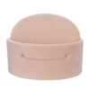 Cutie ovala transport trusou din catifea buretata, crem, REC3332 - imagine 2
