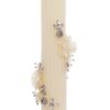 Lumanare botez cu detalii florale, 35x6 cm, REC5001/17 - imagine 3