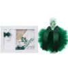 Set trusou botez cu ingeras, lumanare si trusou, verde, 8 piese, REC5013/5