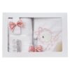 Set trusou botez cu lebada roz pudrat, lumanare si trusou, 8 piese, REC5013/17 - imagine 2