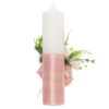 Set trusou botez cu lebada roz pudrat, lumanare si trusou, 8 piese, REC5013/17 - imagine 7