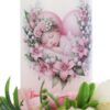 Set trusou botez cu inimioara roz, lumanare si trusou, 8 piese, REC5013/19 - imagine 7