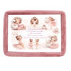 Set turta fete, aniversare 1 an, model balerine, catifea roz pudrat, 10 piese, REC5011/38 - imagine 4