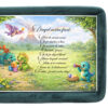 Set tava mot baiat, aniversare 1 an, model dinozauri, catifea verde, 10 piese, REC5011/40 - imagine 2