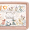 Set tava mot baiat, aniversare 1 an, model dragoni, catifea crem, 10 piese, REC5011/42 - imagine 2