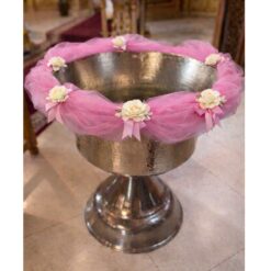 Decor cristelnita, tull roz cu flori albe, 3M, Recostore®,  REC5014/3