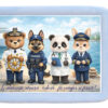 Set tava mot baiat, aniversare 1 an, model capitan, pilot, jandarm si doctor, catifea bleu, 10 piese, REC5011/47 - imagine 2