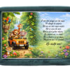 Set tava mot baiat, aniversare 1 an, model safari, catifea verde inchis, 10 piese, REC5011/51 - imagine 2