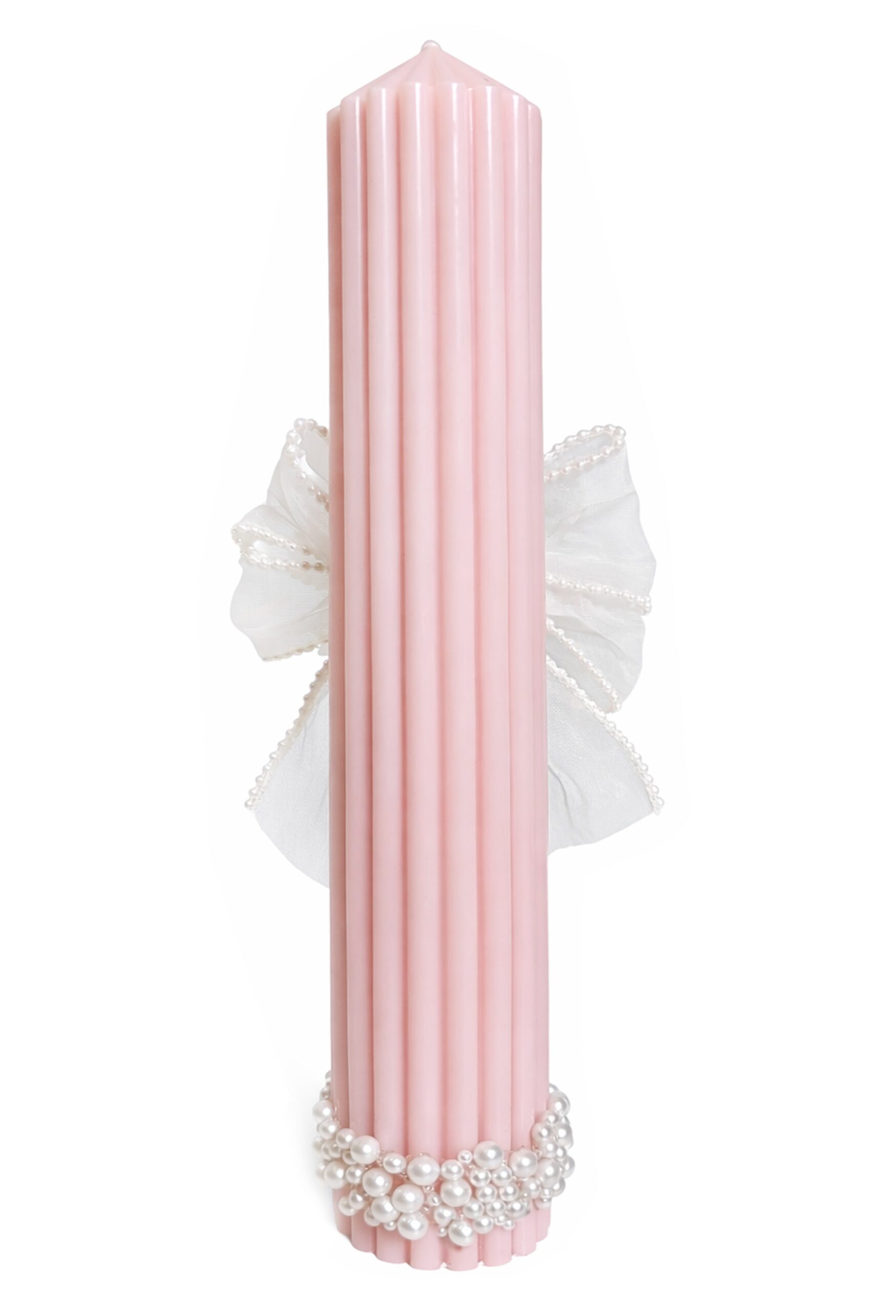 Trusou elegant pentru botez fete, roz pudrat, 13 piese, REC3399 - imagine 10