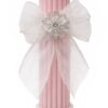 Trusou elegant pentru botez fete, roz pudrat, 13 piese, REC3399 - imagine 12