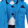 Costum elegant pentru botez, 5 piese,  turcoaz, REC3413 - imagine 2
