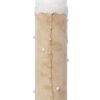 Lumanare botez cu balerina brodata, crem, 30x7 cm, REC5002/48 - imagine 2