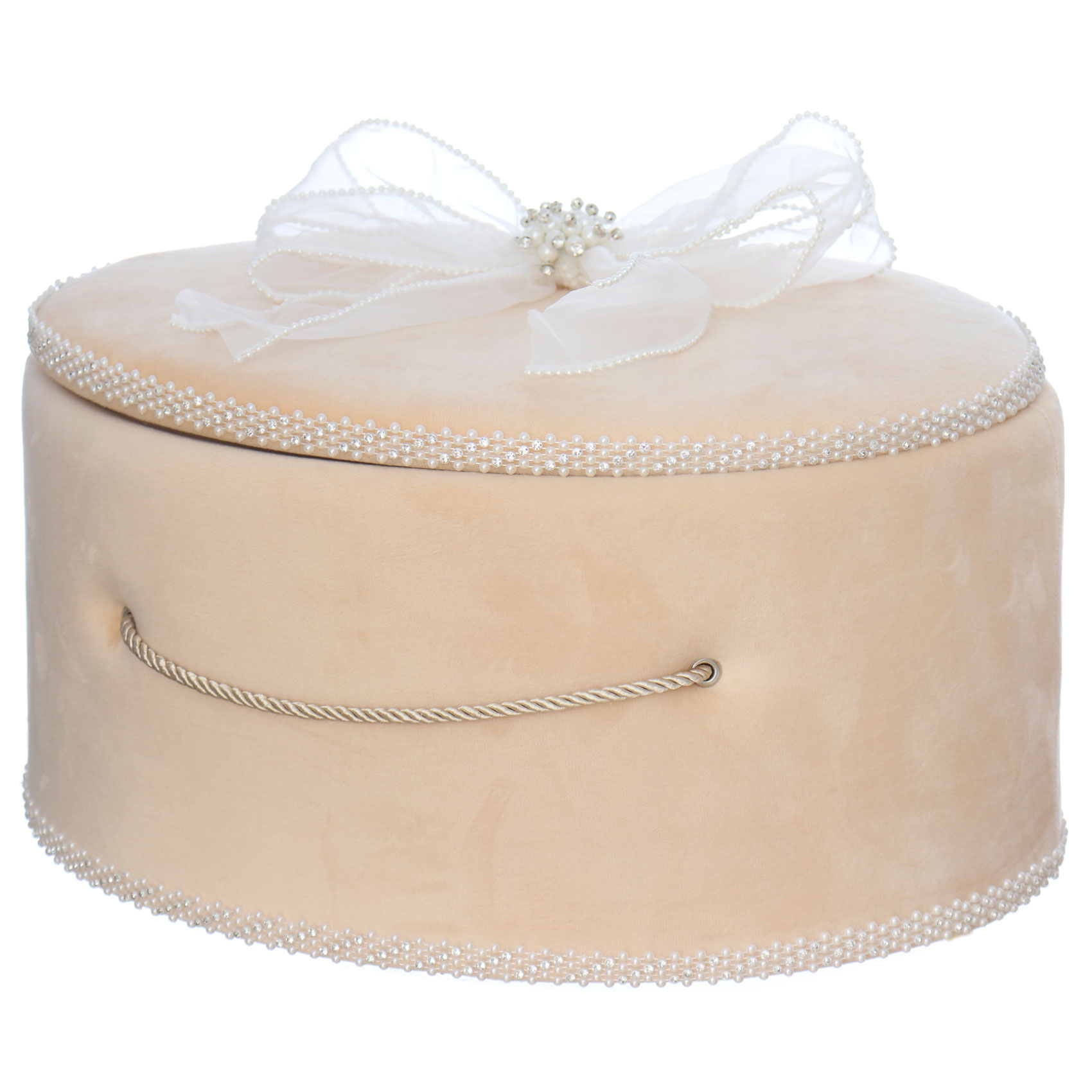 Trusou "Cu drag, din partea Nasilor" pentru botez, 9 piese, crem, Recostore®, REC3428 - imagine 2