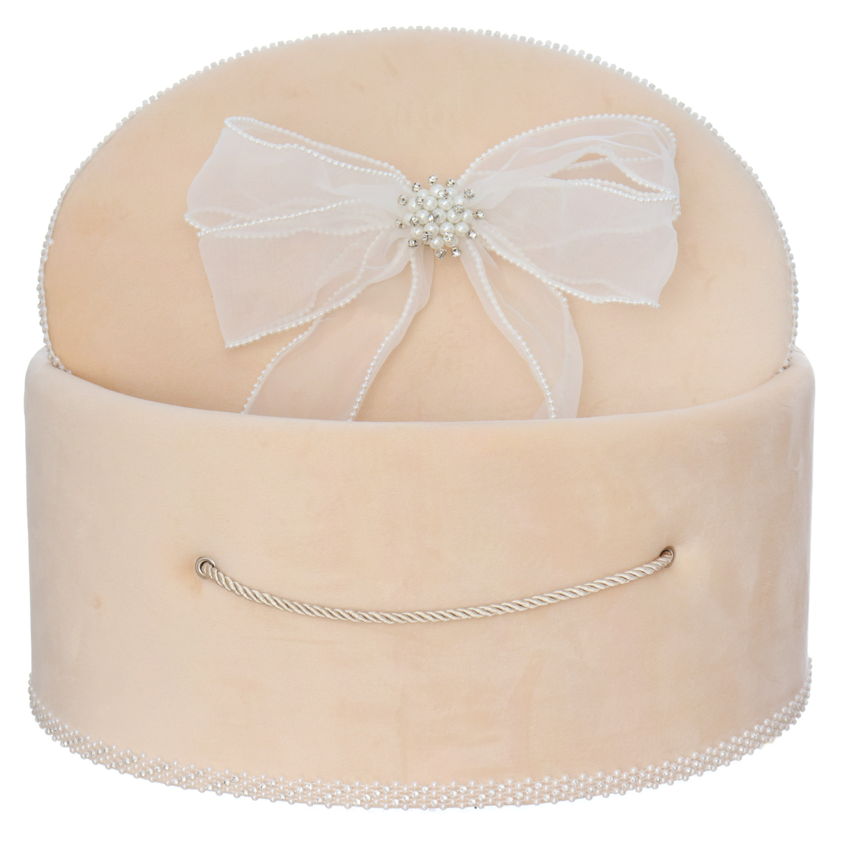 Trusou "Cu drag, din partea Nasilor" pentru botez, 9 piese, crem, Recostore®, REC3428 - imagine 3