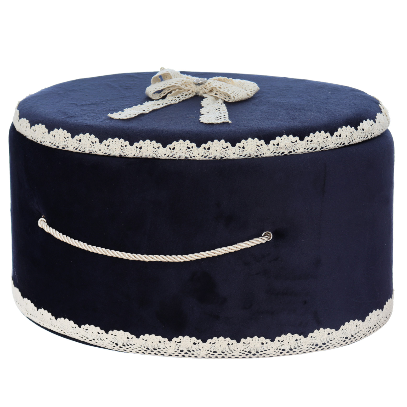 Cutie transport trusou din catifea buretata, bleumarin, Recostore®, REC3421 - imagine 2