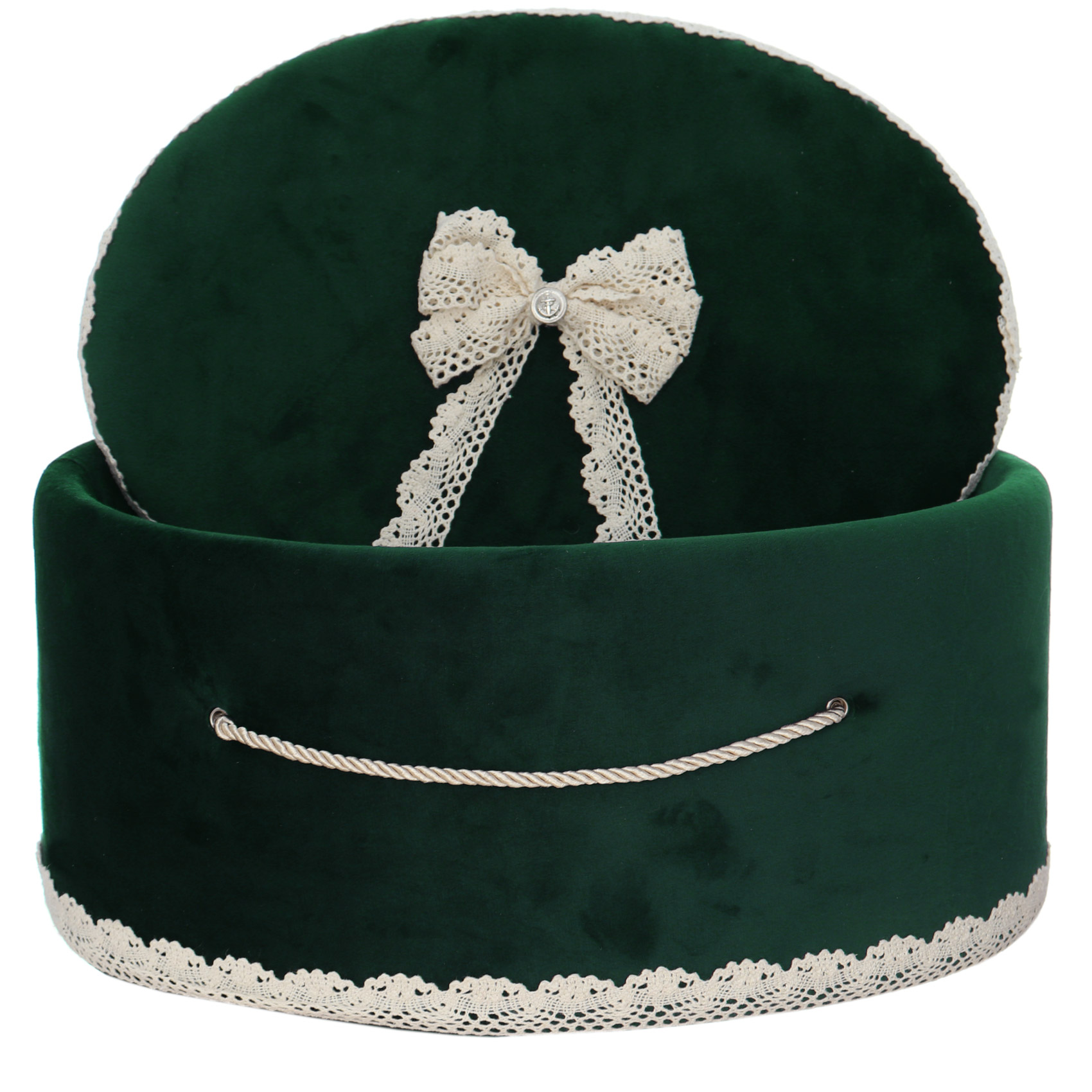 Cutie transport trusou din catifea buretata, verde, Recostore®, REC3422