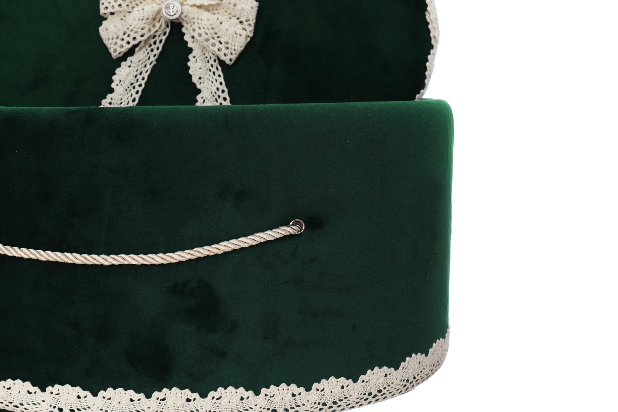 Cutie transport trusou din catifea buretata, verde, Recostore®, REC3422 - imagine 5