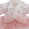 Rochita eleganta pentru botez, 3 piese, rochie, bentita si botosei, REC3448 - imagine 5