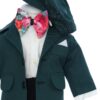 Costum verde pentru botez, 5 piese,  REC3453 - imagine 2