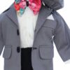 Costum gri pentru botez, 5 piese,  REC3454 - imagine 2