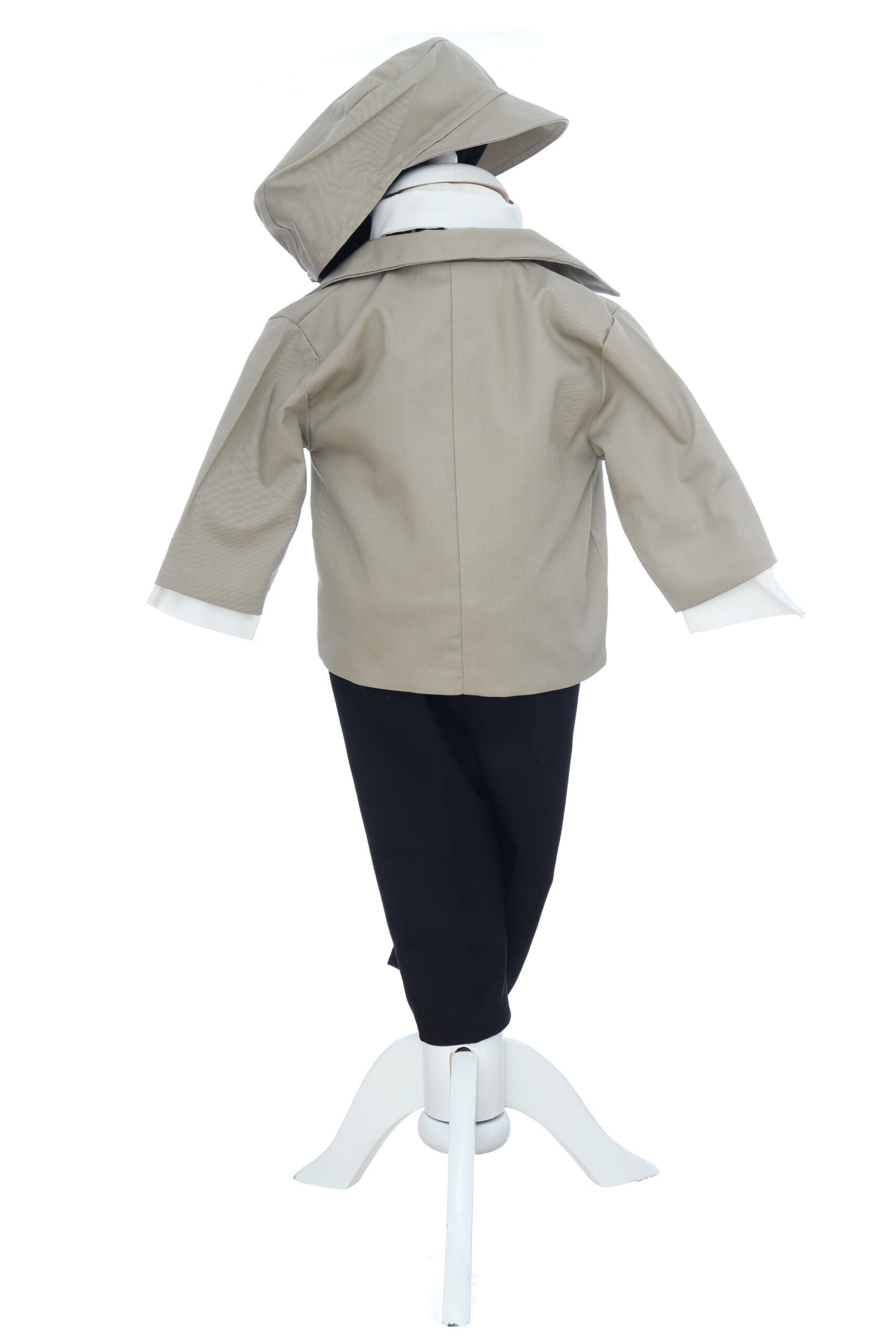 Costum crem pentru botez, 5 piese, REC3455 - imagine 4