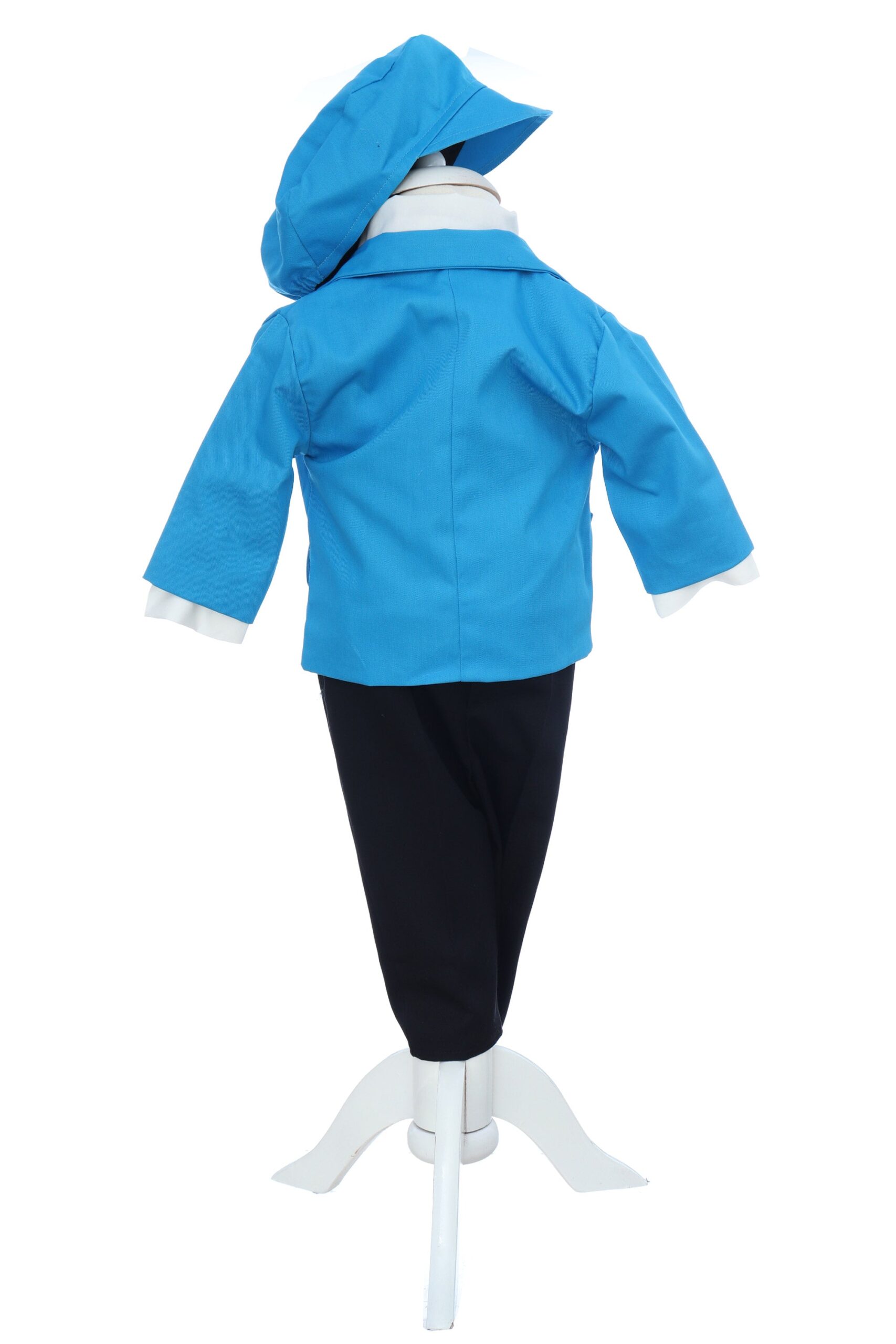 Costum turcoaz pentru botez, 5 piese, REC3456 - imagine 4