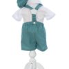 Costum verde de vara pentru botez, 4 piese, REC3471 - imagine 4