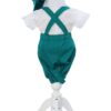 Costum verde cu maneca scurta pentru botez, 4 piese,  REC3473 - imagine 4