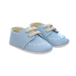 Pantofiori bleu pentru  botez, REC3481