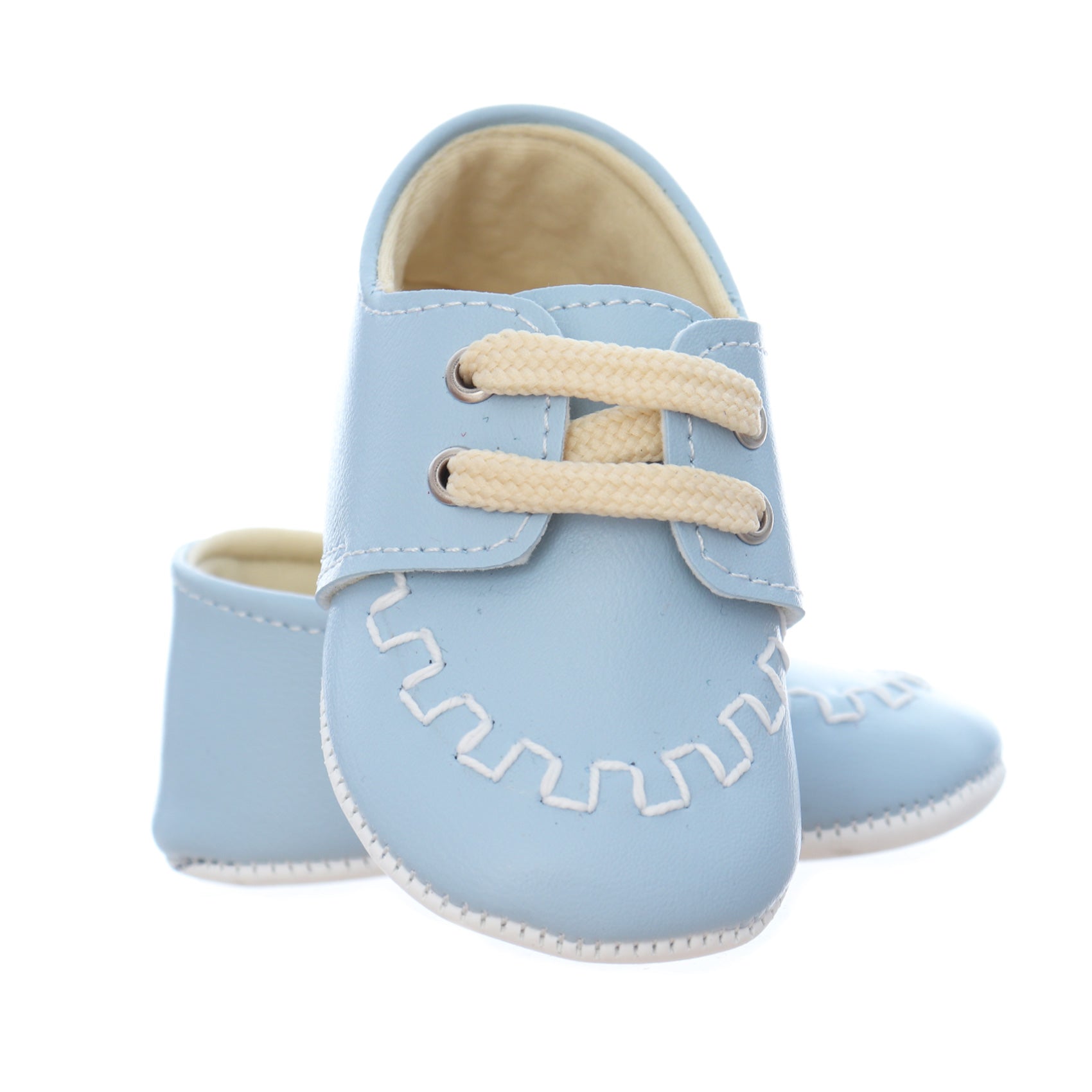 Pantofiori bleu pentru botez, REC3481 - imagine 2