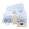 Set trusou pentru botez cu ursulet print, 13 piese, Recostore® REC3530 - imagine 6